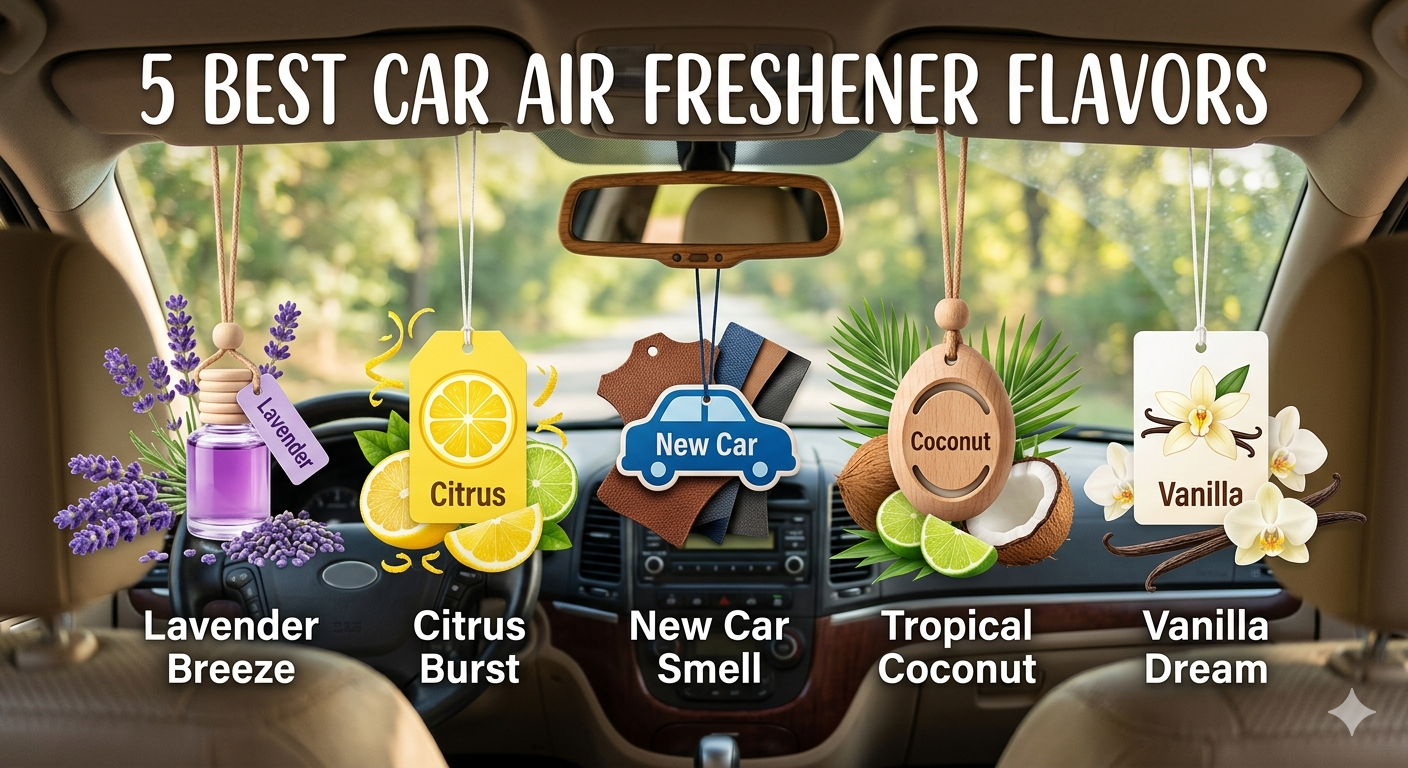5 Best Car Air Freshener Flavors
